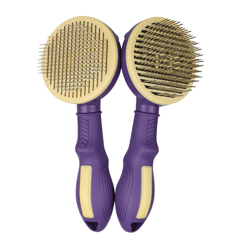Pet Comb Automatic Hair Removal Comb Cat Comb Hair Removal Beauty Self Cleaning Pet Comb Supplies — image 5