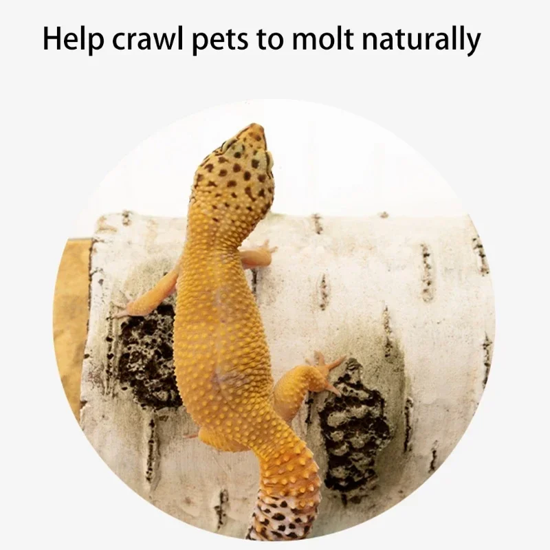 Pet Reptile Artificial Birch Log Hide Box Hide House Caves for Pet Snake, Scorpions, Juvenile Corn, Lizards Scenery Terrarium Decor — imagen 4