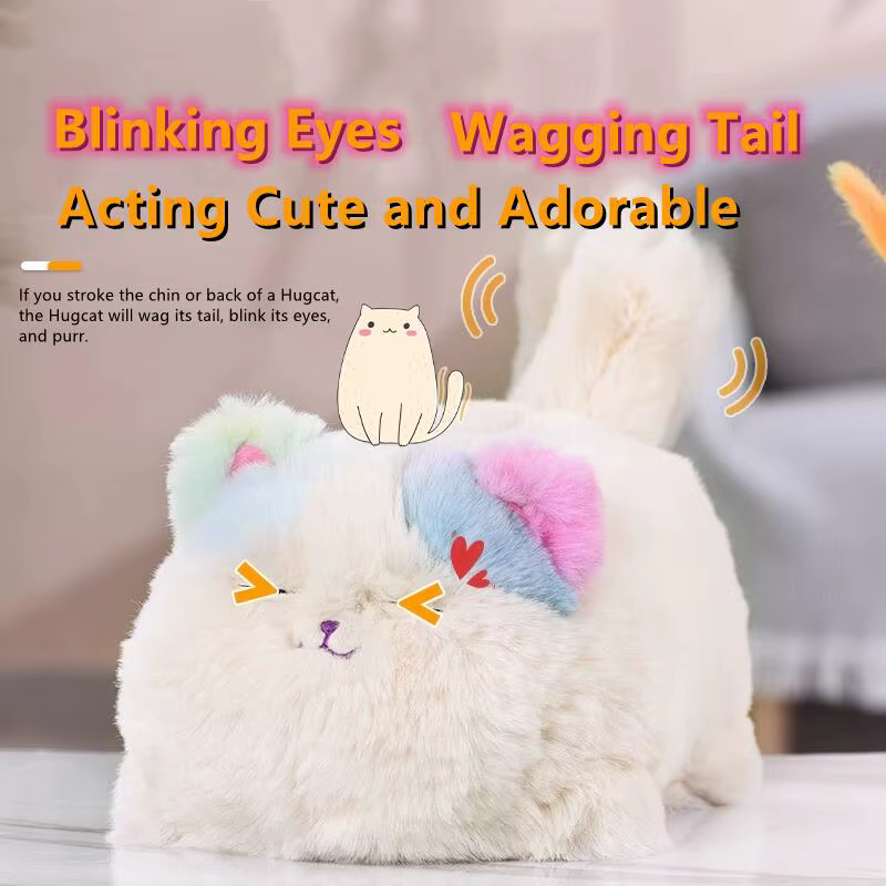 Juguetes de Peluche Eléctricos de Simulación: Gato y Perro Adorables, Interactivos para Niños, Huggy Pets, Habla, Juguete Electrónico, Regalo para Niños, Cumpleaños — imagen 4