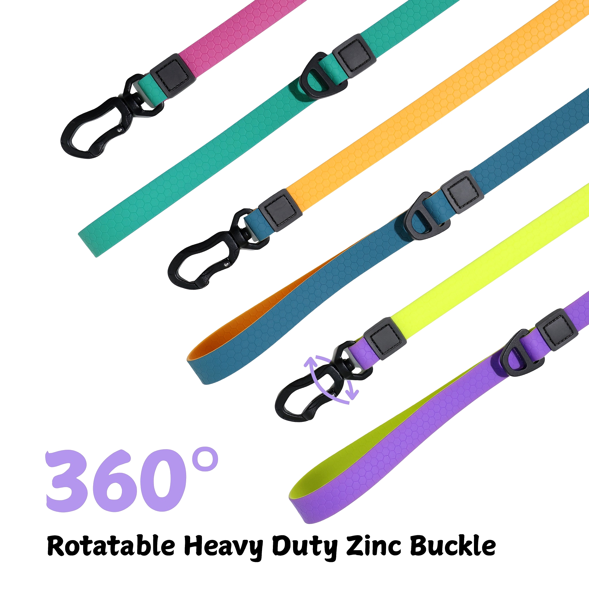 Set de Guía para Mascotas con Superficie Embossada en Miel y Dos Colores: Elegancia y Seguridad — imagen 2