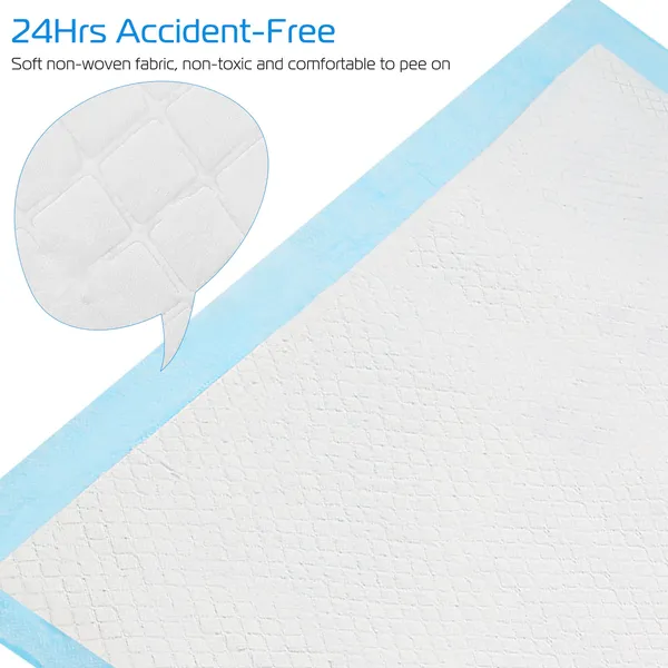 50 Piezas/Juego de Almohadillas de Entrenamiento para Perros, Tapetes Absorbentes para Cachorros y Gatos, Entrenamiento Sanitario 24x18In M — imagen 5