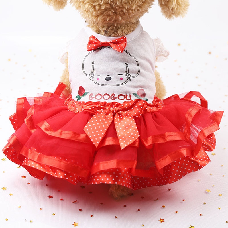 Ropa de Perro Vestidos de Tutú para Perros Pequeños y Medianos Ropa de Mascotas para Canes Princesas — imagen 3