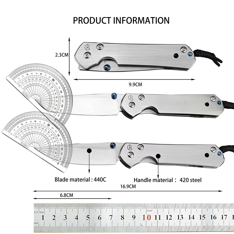Chris Reeves Folding Knife, Outdoor Multifunctional Knife, Tactical Folding Knife Made of High Hardness Stainless Steel Knives — image 6