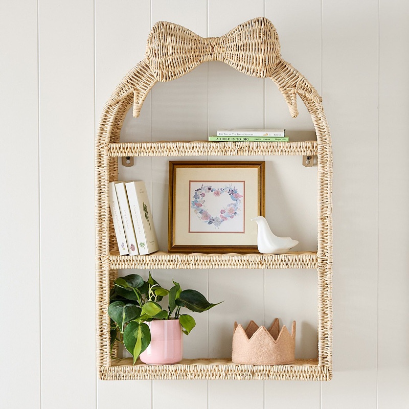 Cesta de Almacenamiento tejida para decoración en pared, práctica y ornamental para habitaciones infantiles y casas de huéspedes, diseño rústico — imagen 1