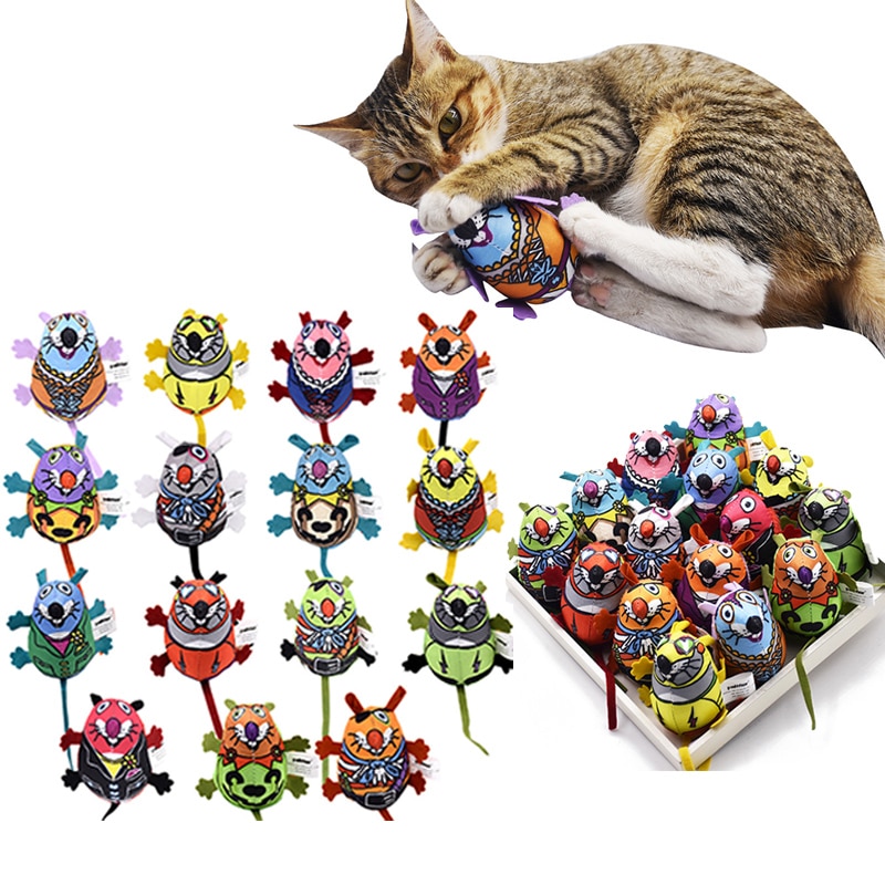 Cat Supplies Cat Toys Interactive Inner Catnip And Bell Long Tail Mouse Playing Toys For Cats Kitten Pet Supplies Product — image 1
