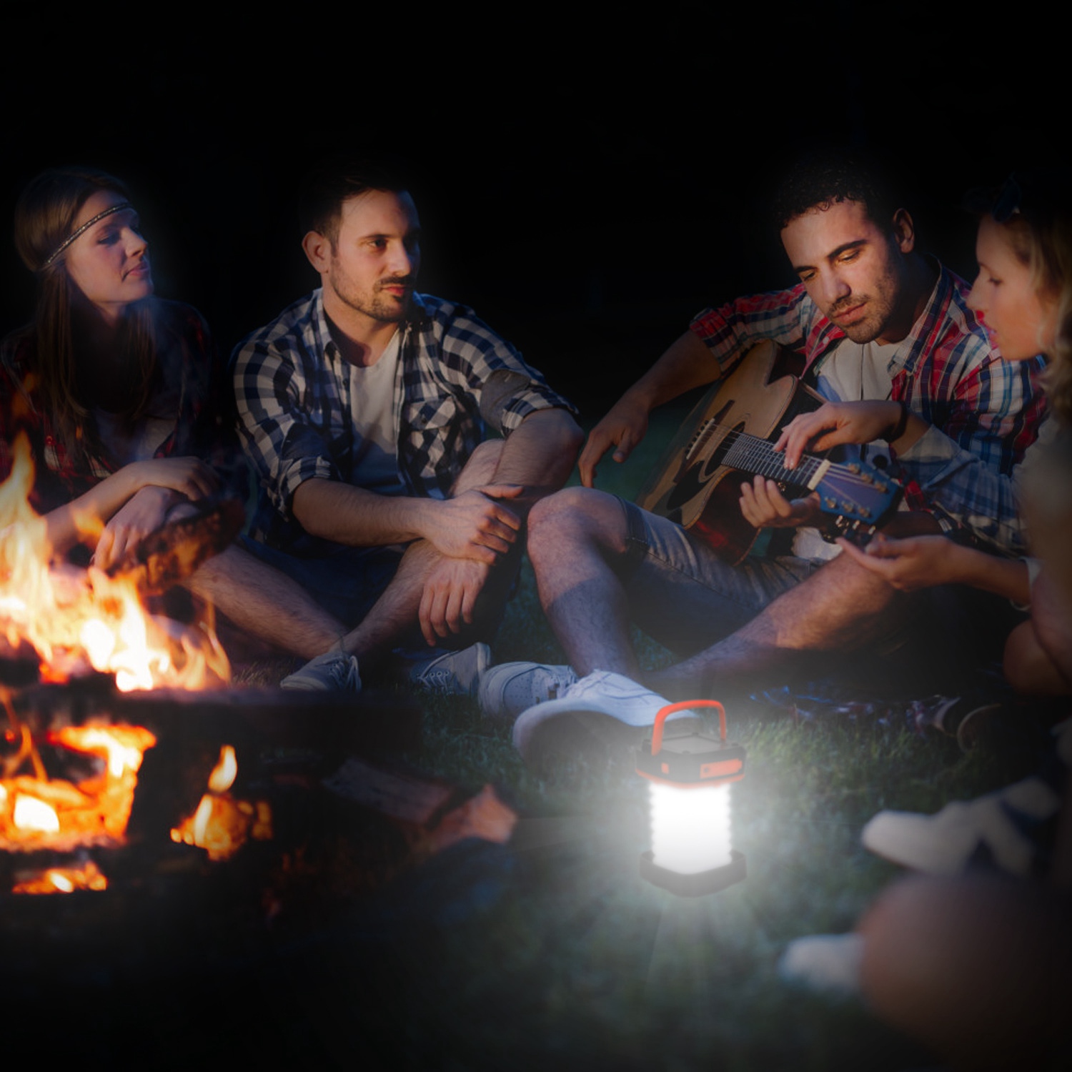 Solar Camping Lantern LED Collapsible Tent Lamp USB Rechargeable Portable Emergency Camping Light For Hiking Fishing Outdoor — image 2
