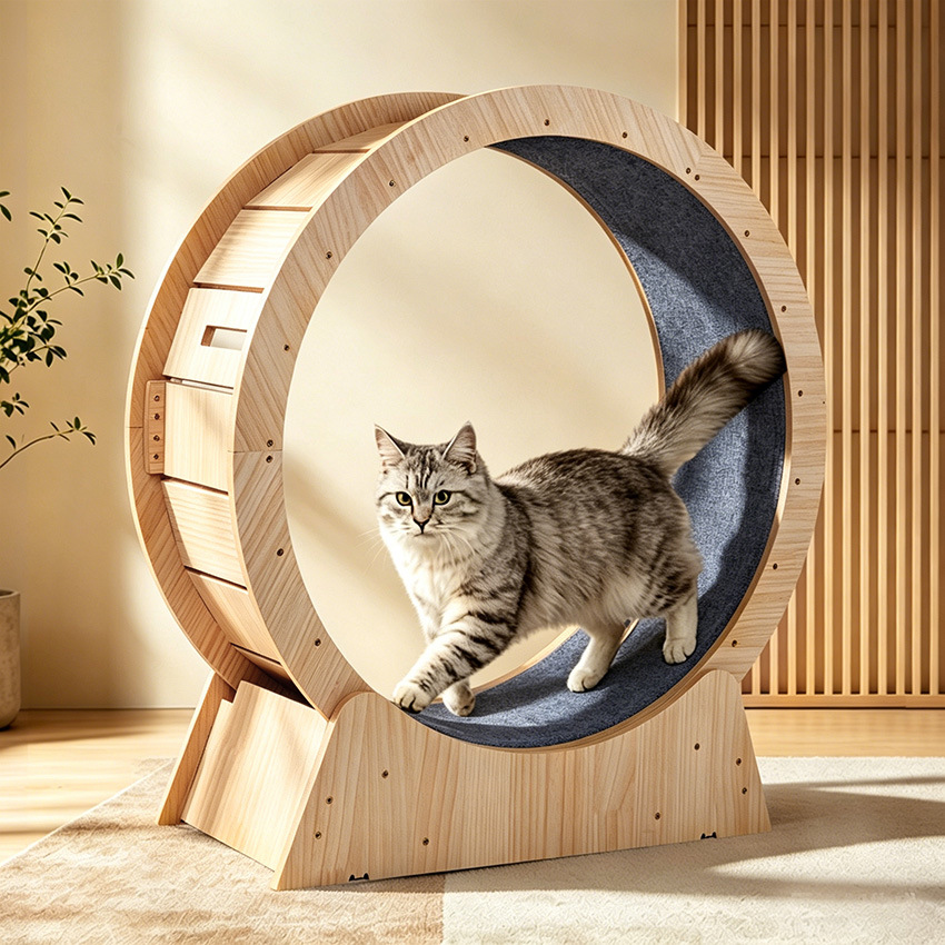 Cat Running Wheel Large Roller Toy Pet Exercise Fitness Cat Toy Multi-layer Board Cat Exercise Wheel — image 1