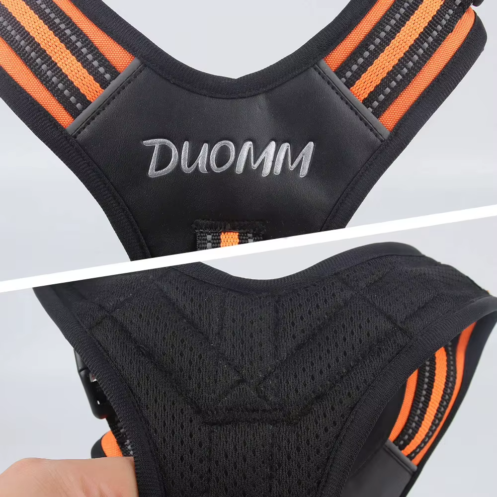 Dog Harness, No Pull Harness, Reflective No-Choke Pet PU Vest, Adjustable Soft Padded Pet Vest with Handle for Small To Large Dogs — image 4