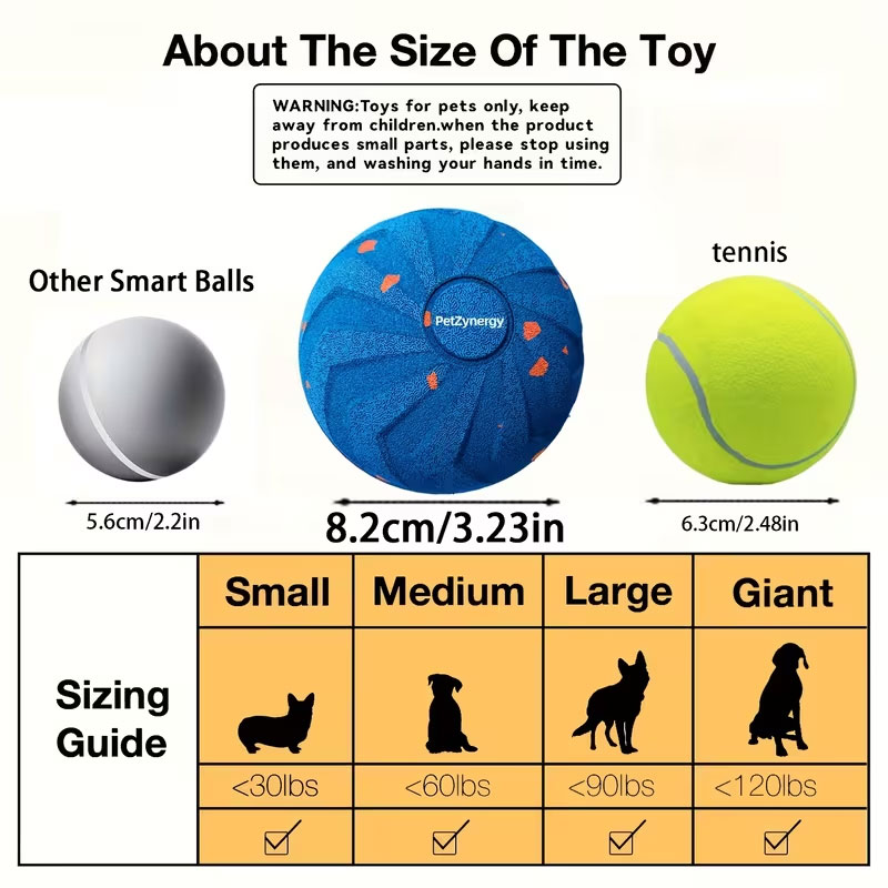 Pelota Interactiva para Perros: Materiales E-TPU, Movimiento Inteligente con Salto y Girar Aleatorio, Juguete Auténtico Resbalón y Chupón Seguro — imagen 1