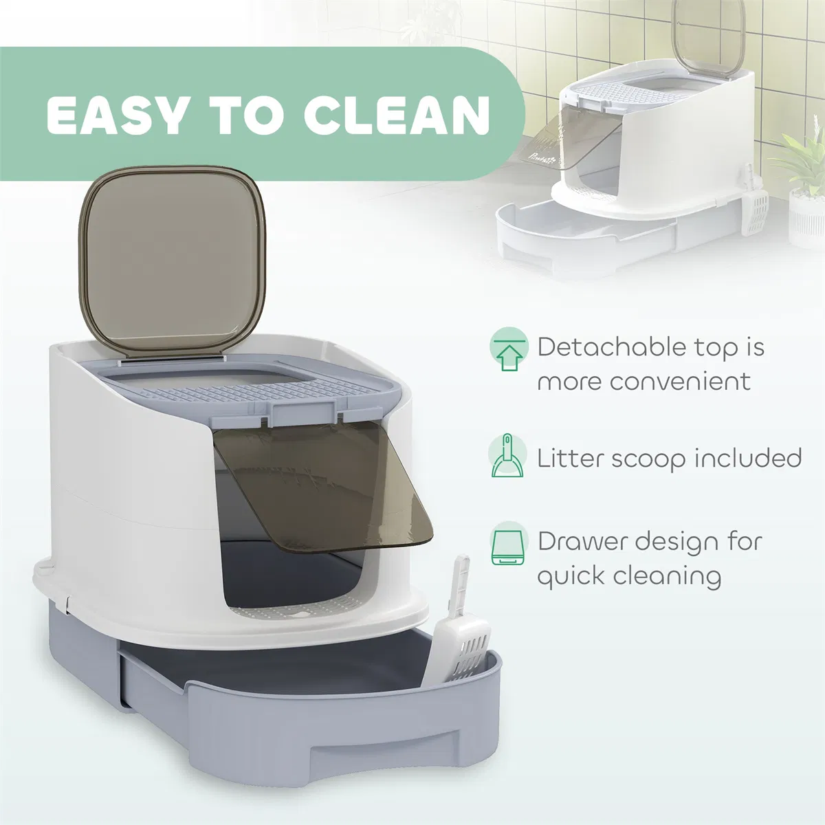 Cat Litter Box, Cat Litter Box Enclosure — image 4