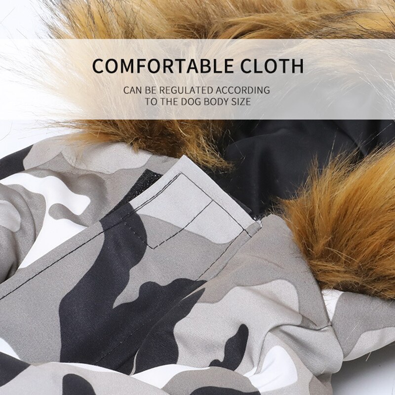Chaquetas de invierno para perros abrigadas y calientes con capucha para Chihuahuas, Bulldog francés, Pugs, y pequeños perros — imagen 5