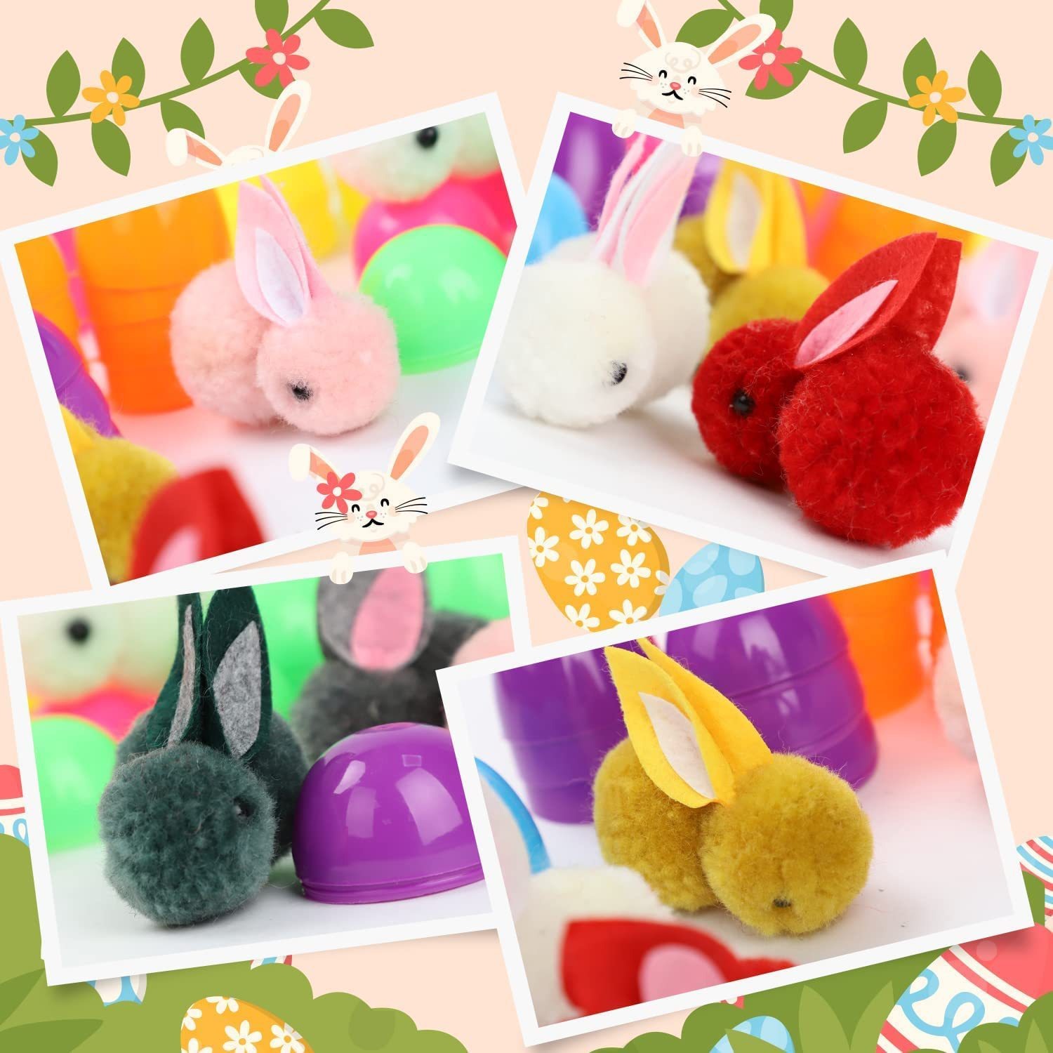 Conjunto de Huevos Sorpresa del Conejo de Pascua 24 Piezas para Regalos Infantiles — imagen 3