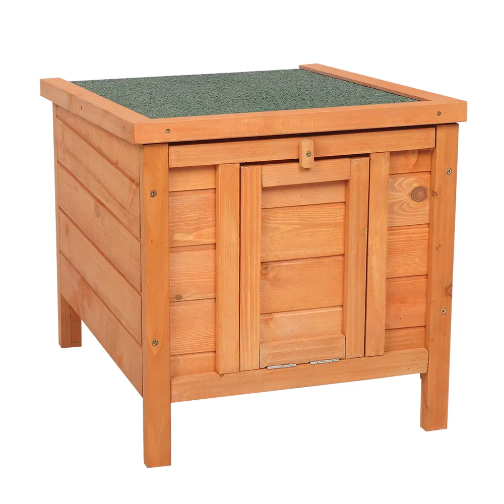20-inch removable roof, waterproof, green asphalt roof, cedar wood, wooden chicken and rabbit cage — image 14