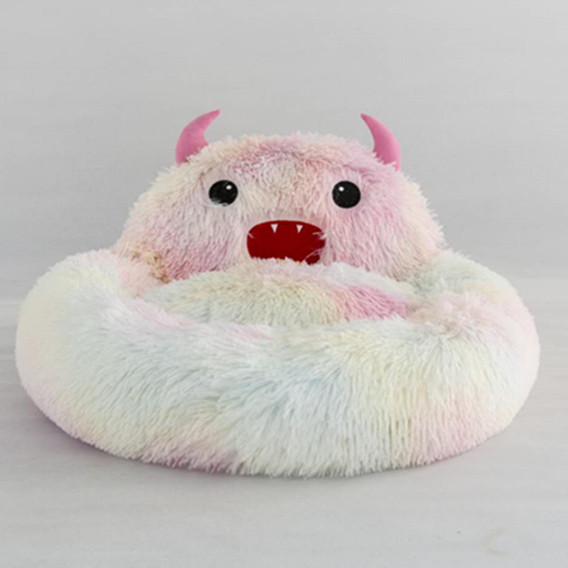 Pet Supplies Plush Small Monster Pet Nest Mattress Creative Dog Nest Autumn And Winter Warm Cat Nest — image 9