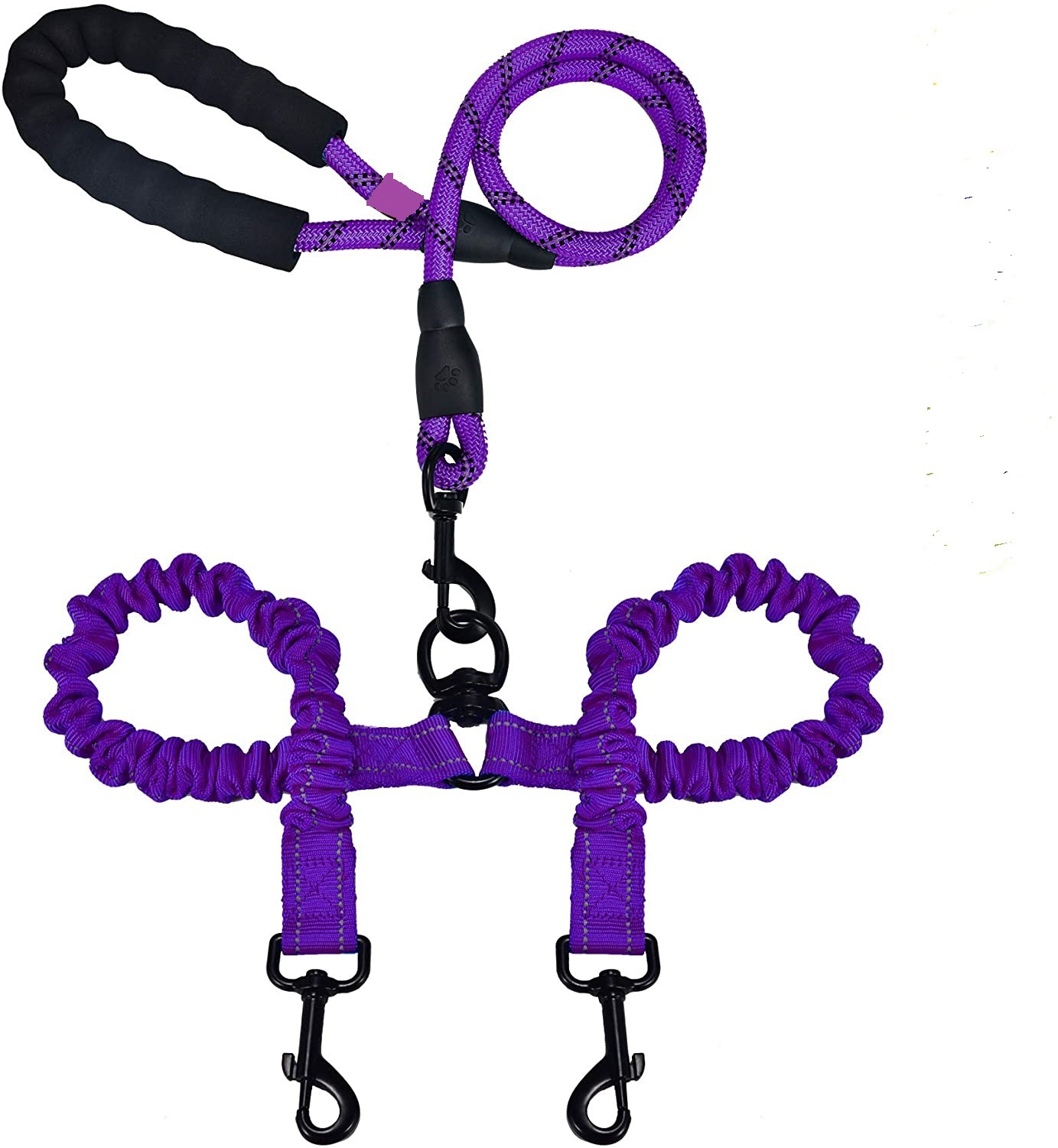Explosion-Proof Double-Headed Pet Leash Luminous Pet Double-Headed Dog Leash One Drag Two Large Dog Leash — image 6