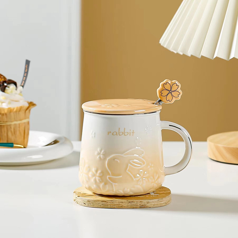 Taza Cerámica de Cerdo de Año de Café — imagen 2
