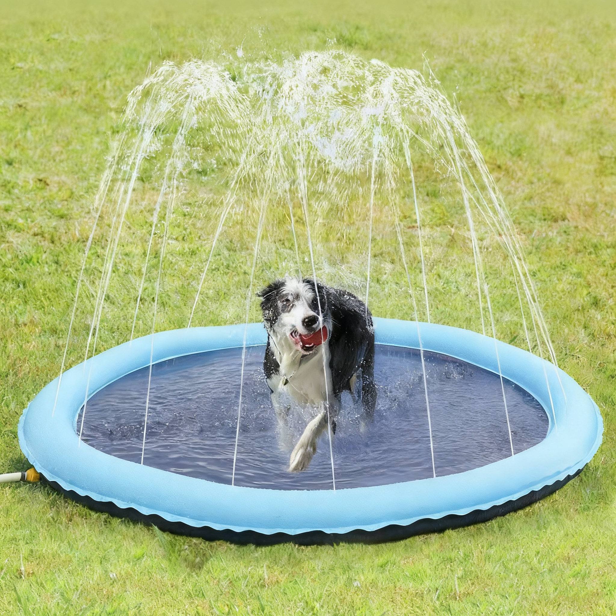PVC thickened water spray mat for pet play — image 3