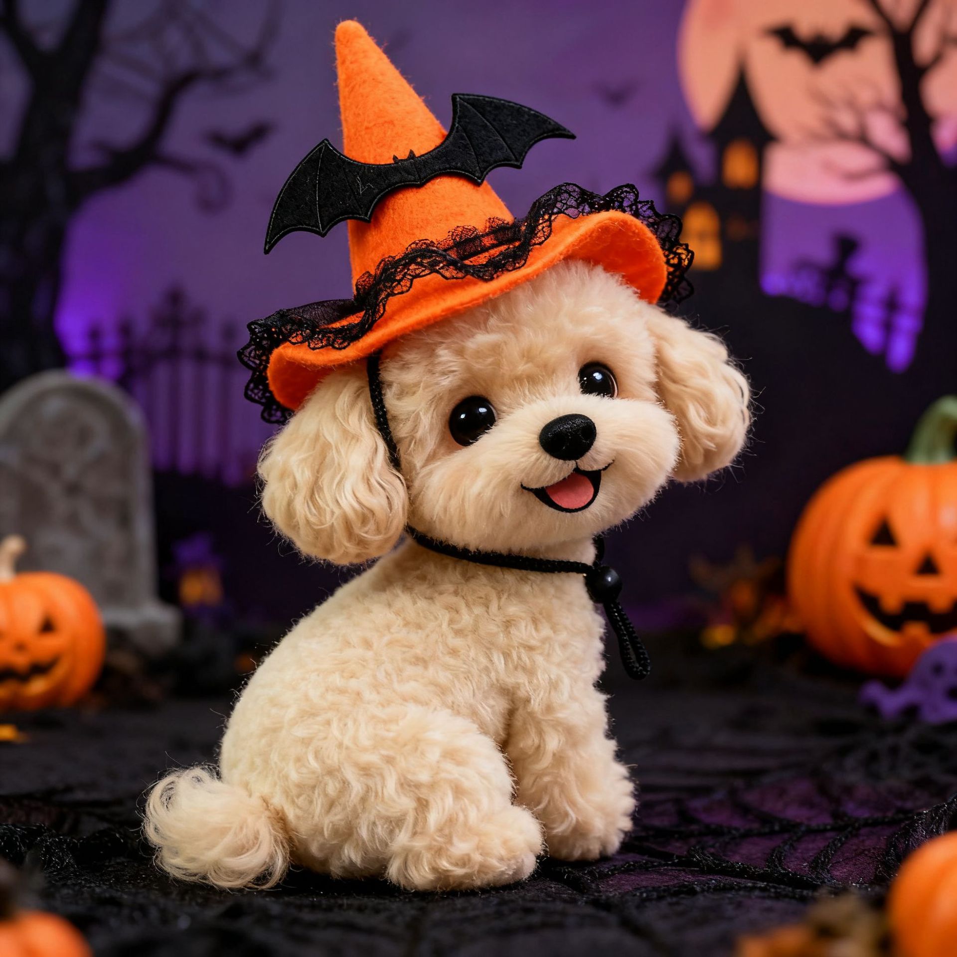 Pet Halloween Hat Creative Pumpkin Devil Spider New Stock Rabbit Pet Dog — image 8