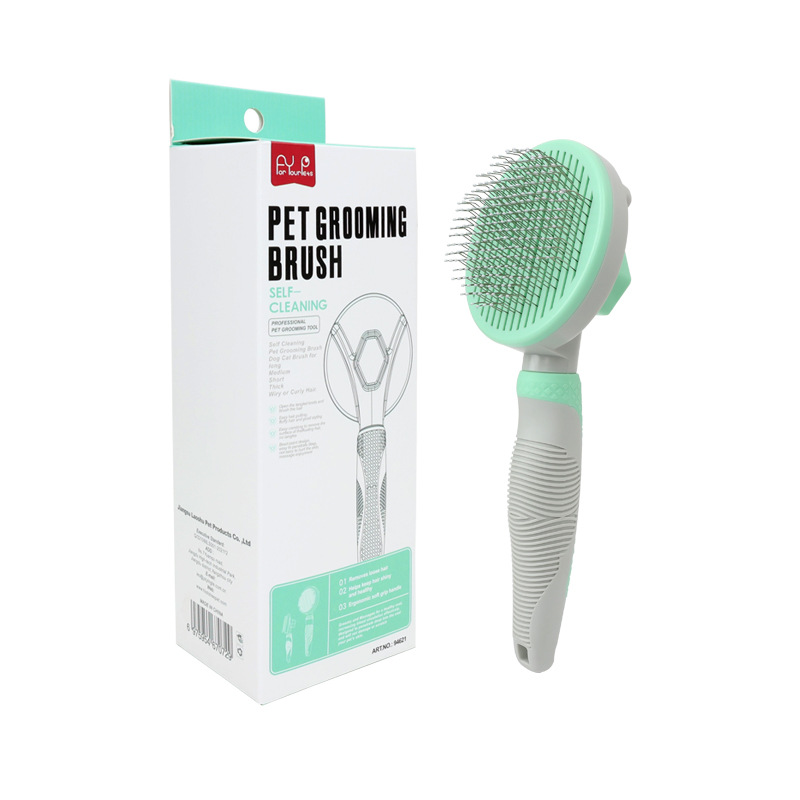 Cepillo de Aseo para Mascotas Automático Autoeliminación Cepillo con Raspones para Perros y Gatos Elimina Pelo de Perro Cepillo para Mascotas — imagen 13