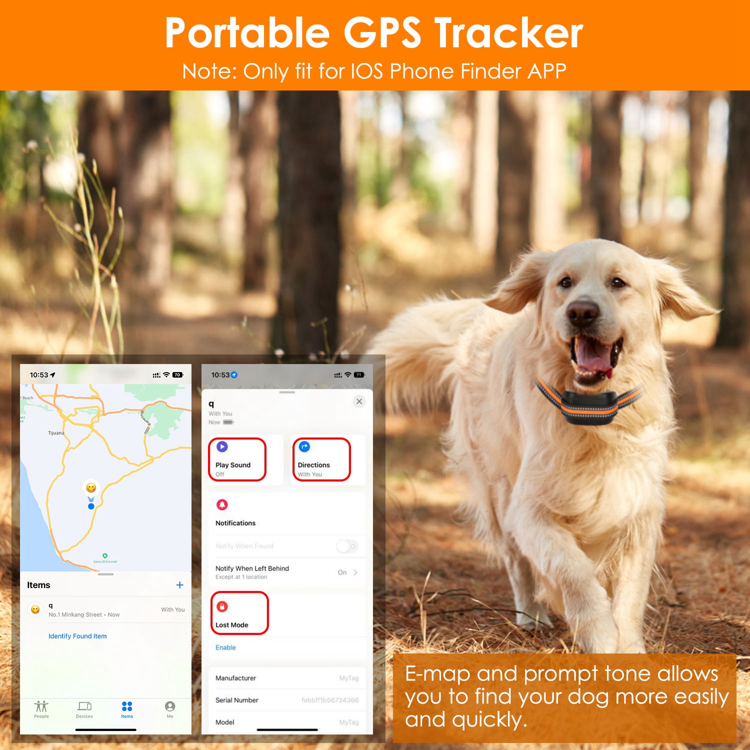 Rastreador GPS y Cerca para Perros 2 en 1 Cerca Inalámbrica GPS para Perros Collar GPS con Radio de 32-2887FT Impermeable IPX6 para Perros Pequeños, Medianos y Grandes — imagen 9