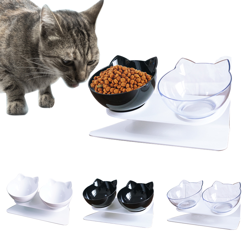 Pet Bowls Dog Food Water Feeder Pet Drinking Dish Feeder Cat Puppy With Raised Feeding Supplies Small Dog Accessories — image 1