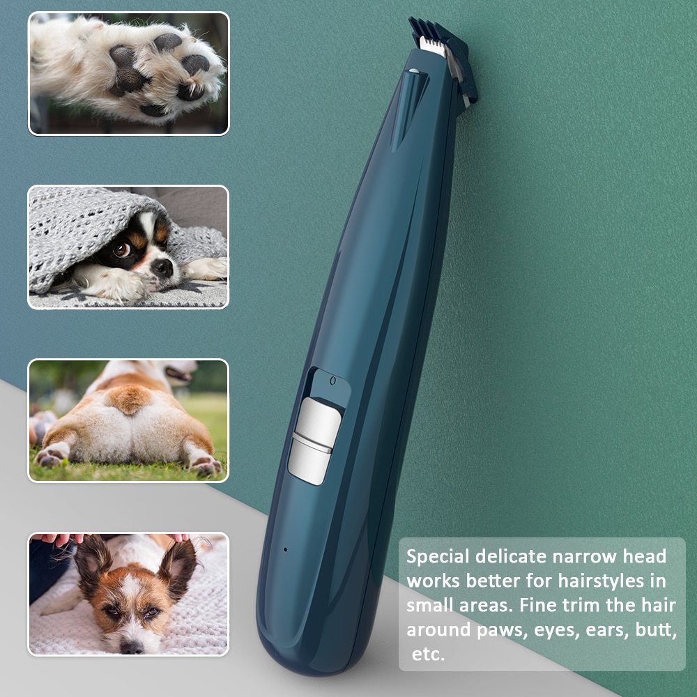 Dog Grooming Clippers Cordless Cat Puppy Clipper Low Noise Electric Pet Trimmer for Trimming The Hair Around Paws Ears — image 2