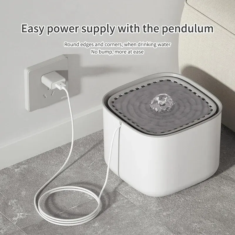 Large Capacity Canine Cat Dog Pet Circulating Filter Pet Fountain Feeder Automatic Water Dispenser with USB Port for Pets — image 5