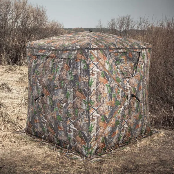 Tenda de Caza Furtiva con Diseño Pop-up, Tela de 150D Resistentes a las Llamas y Negro Total (UV50+ & Impermeable) — imagen 4