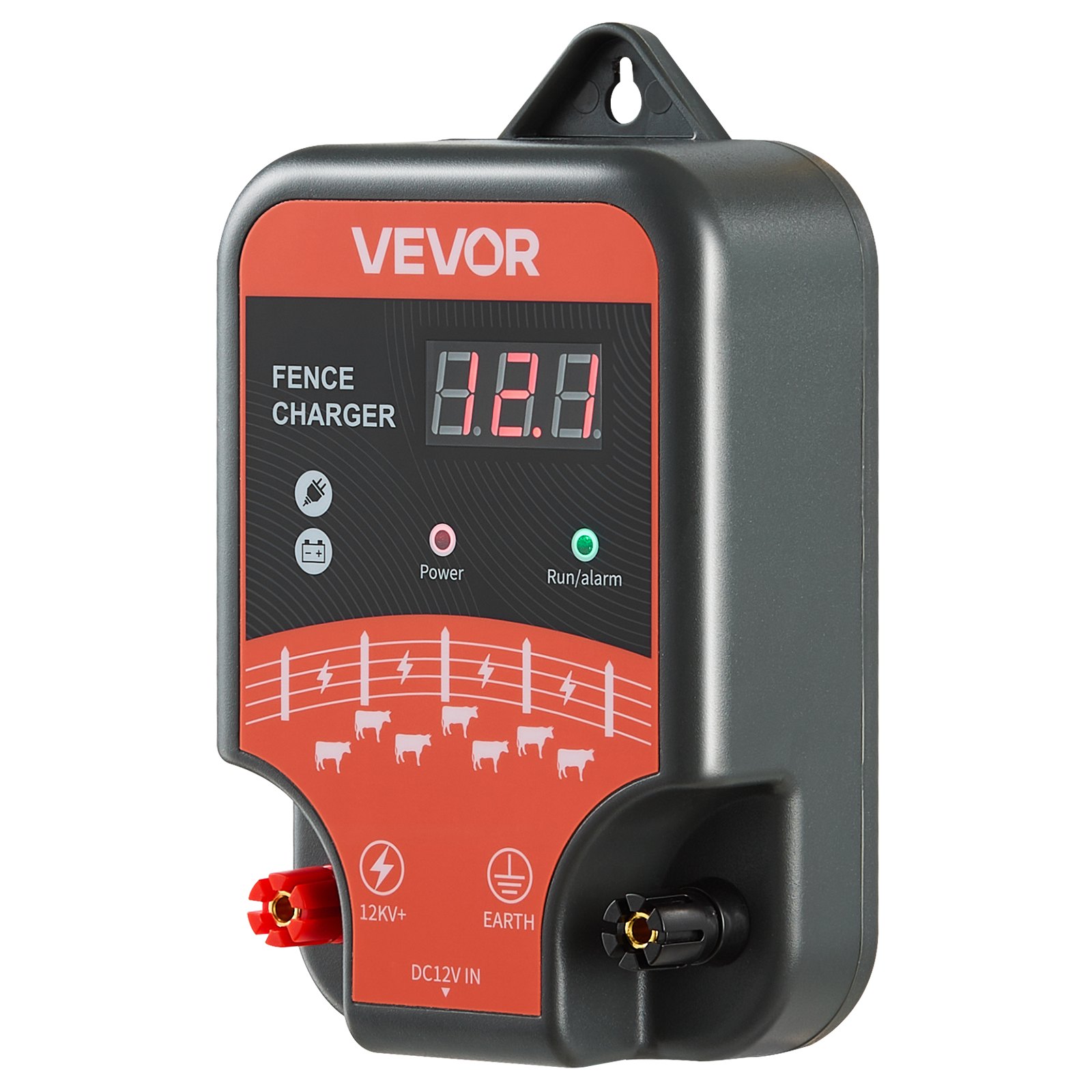 Electric Fence Charger, 10kV 3J, AC DC Electric Fence Energizer With LED Indicator, 1.86 Miles Range, Powerful Plug-in Fences Charger, Prevents Wild Animals Intrusion For Livestock Poultry — imagen 1