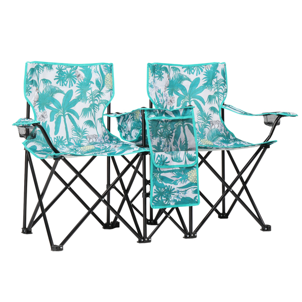 Pineapple Pattern Fishing Chair Iron Bracket Oxford Cloth 85kg With Sun Umbrella — imagen 10