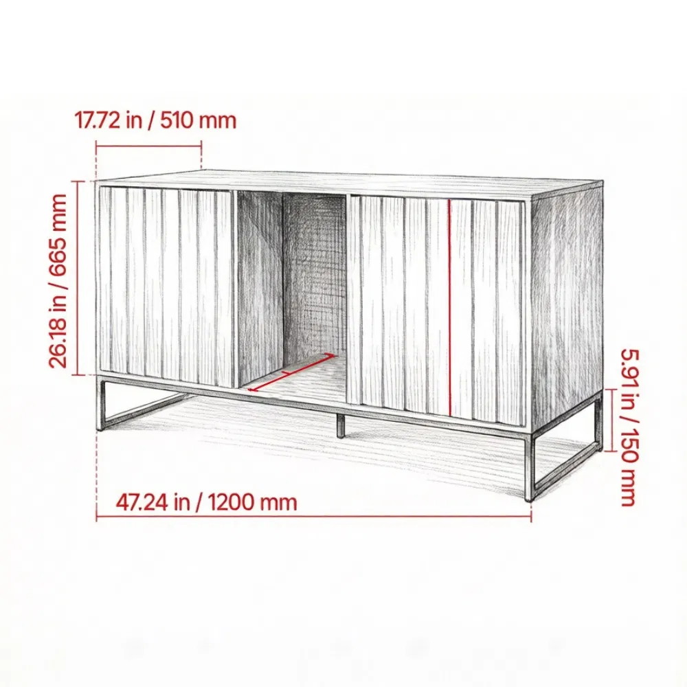 Wooden Cat Box Cabinet — image 2