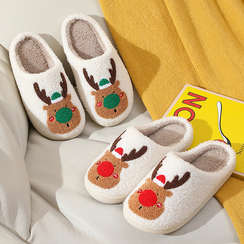 Zapatos de Navidad Botas para Casa Suaves y Acogedores Calzado para Dormitorio con Totém — imagen 2