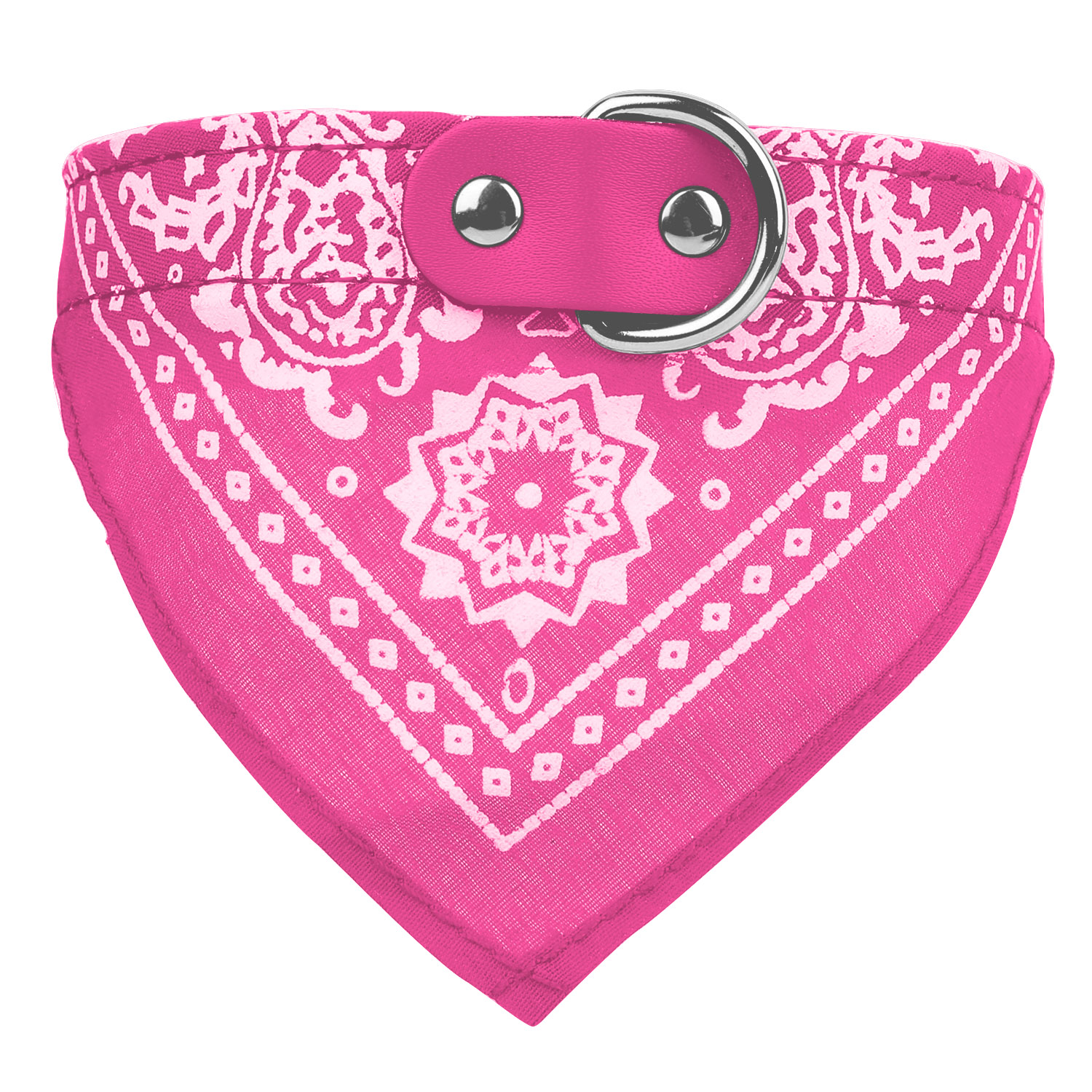 Collar de Piel Ajustable para Mascota con Pañoleta Triangular — imagen 4