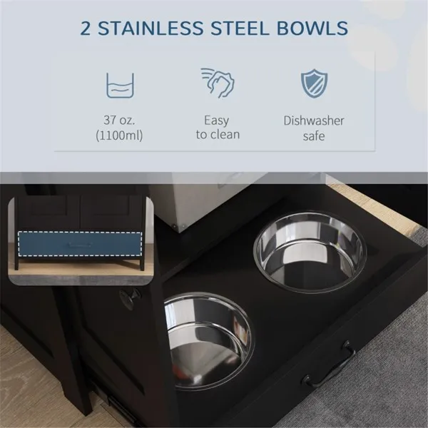 Dog Food Storage Cabinet-Black — image 7