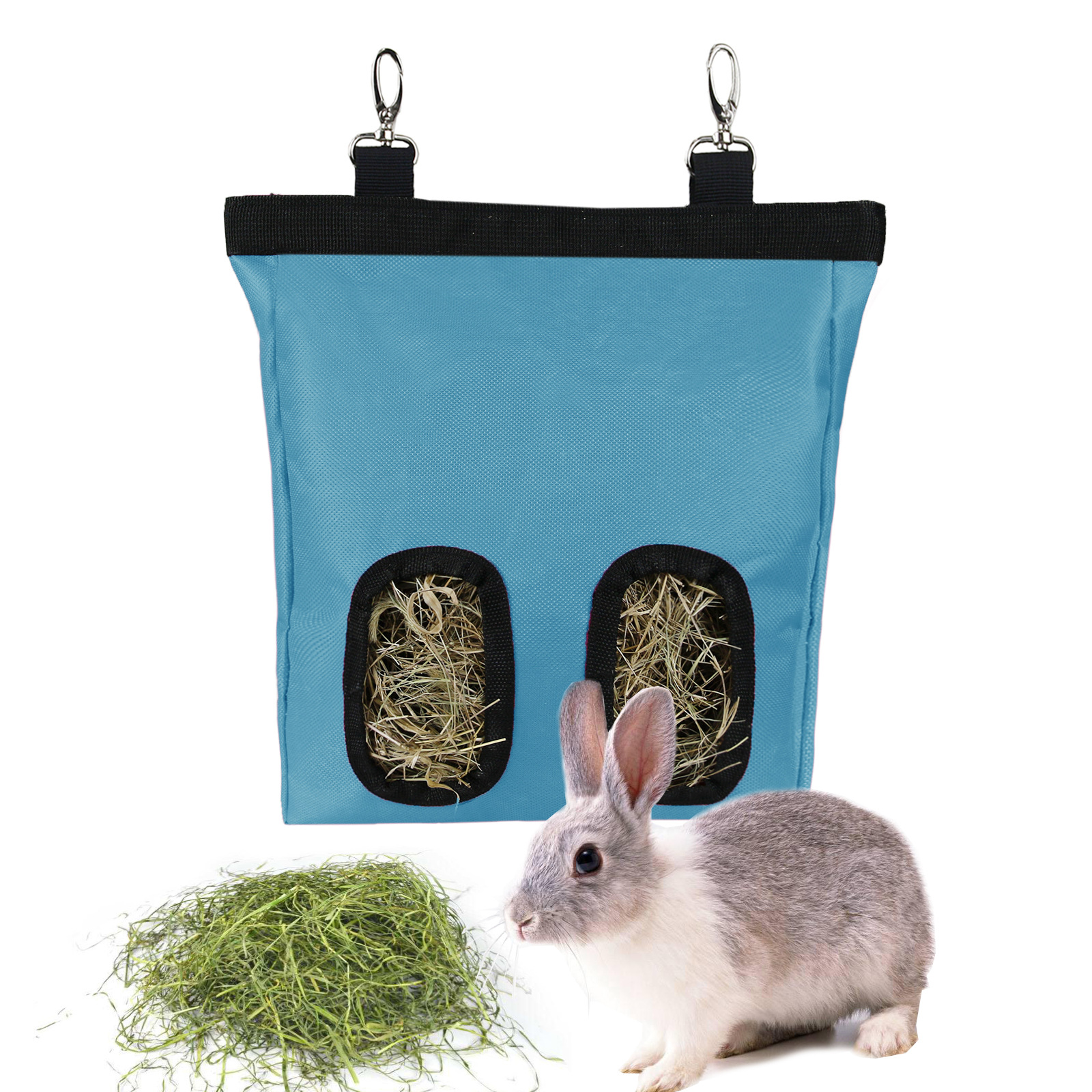 Rabbit Feeding Bag Pet Thatched Bag Mole Feeding Bag Hay Bag Feeder Bag — image 2