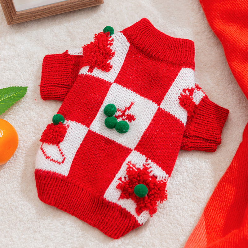 Suéter de Dos Patas para Cachorros de Otoño e Invierno, Suéter de Punto Cálido para Perros Pequeños y Medianos, Ropa Navideña para Gatos — imagen 17