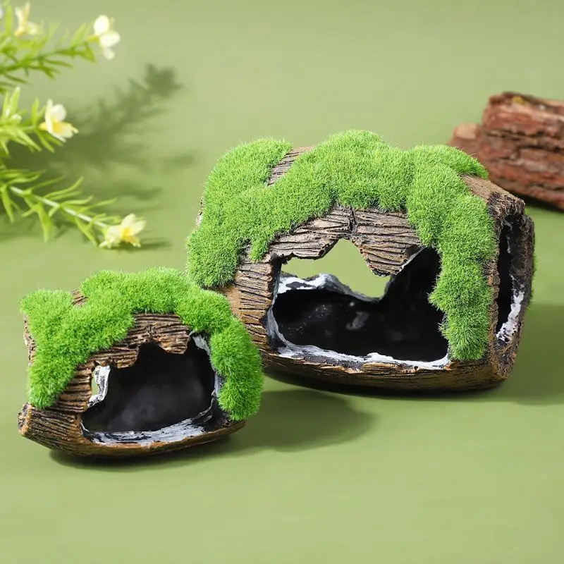 Decoración para acuario, refugio para peces, ornamentos de resina para pecera, cueva escondite para peces, paisajismo de acuario — imagen 1