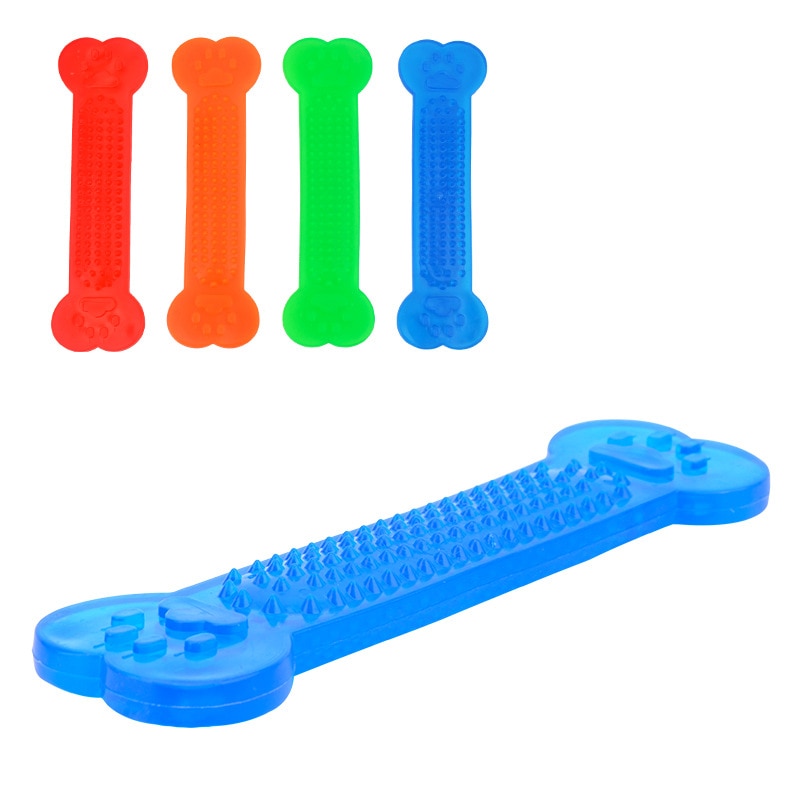 Pet Dog Chew Toys Rubber Bone Toy Aggressive Chewers Dog Toothbrush Doggy Puppy Dental Care — image 4