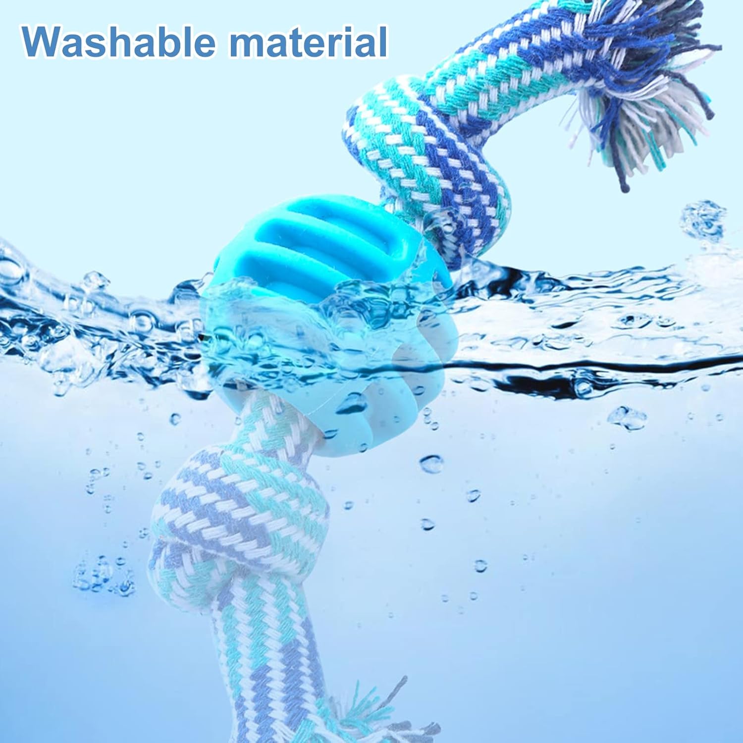 Chew Toys Molar Toy Cute Dog Toys With Ropes Chew Toys Dog Soft Durable Dog Chew Toys Cleaning Teeth And Protects Oral Health Blue — image 16
