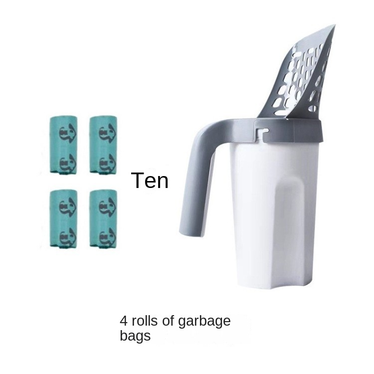 One piece cat litter scoop detachable large capacity filter cat litter scoop cat and dog dropper — image 5