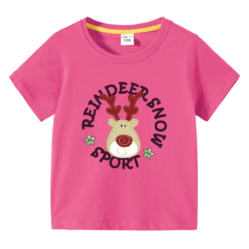 Christmas Deer Children's Summer Clothes Short Sleeves — image 13