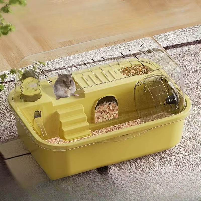 Hamster Cage Chewproof Large Hamster Accessories Cages and Habitats Openable Top with Acrylic Sheets Solid Built — image 1