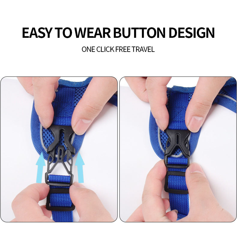 Cinturón de paseo reflectivo y respirable para perros con estilo de chaleco — imagen 3