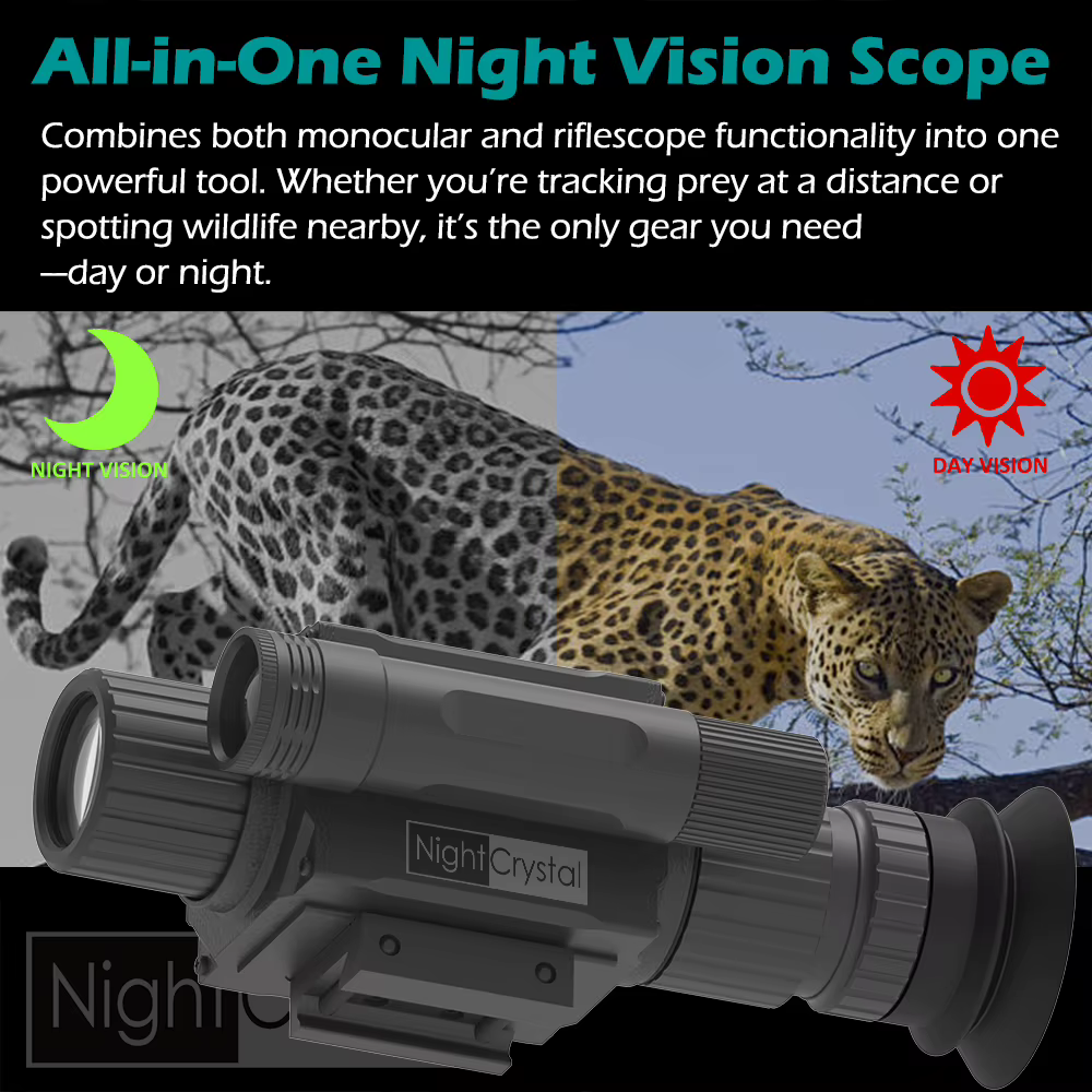 NightCrystal M6 Megaorei NK008 Plus Infrared Night Vision Hunting Camera Telescope Monocular Sight 1080p HD Video Recording DVR — image 6
