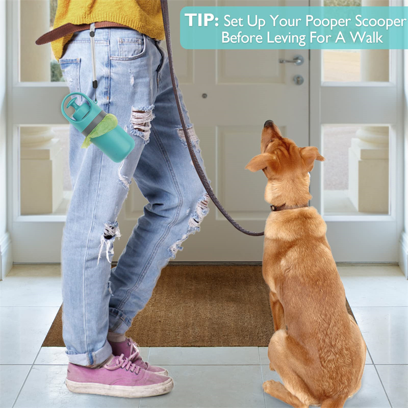 Soplador Portátil Ligero de Heces Caninas con Dispensador Integrado de Bolsas para Recoger Excrementos de Perros con Ganchos de 8 Patas — imagen 23