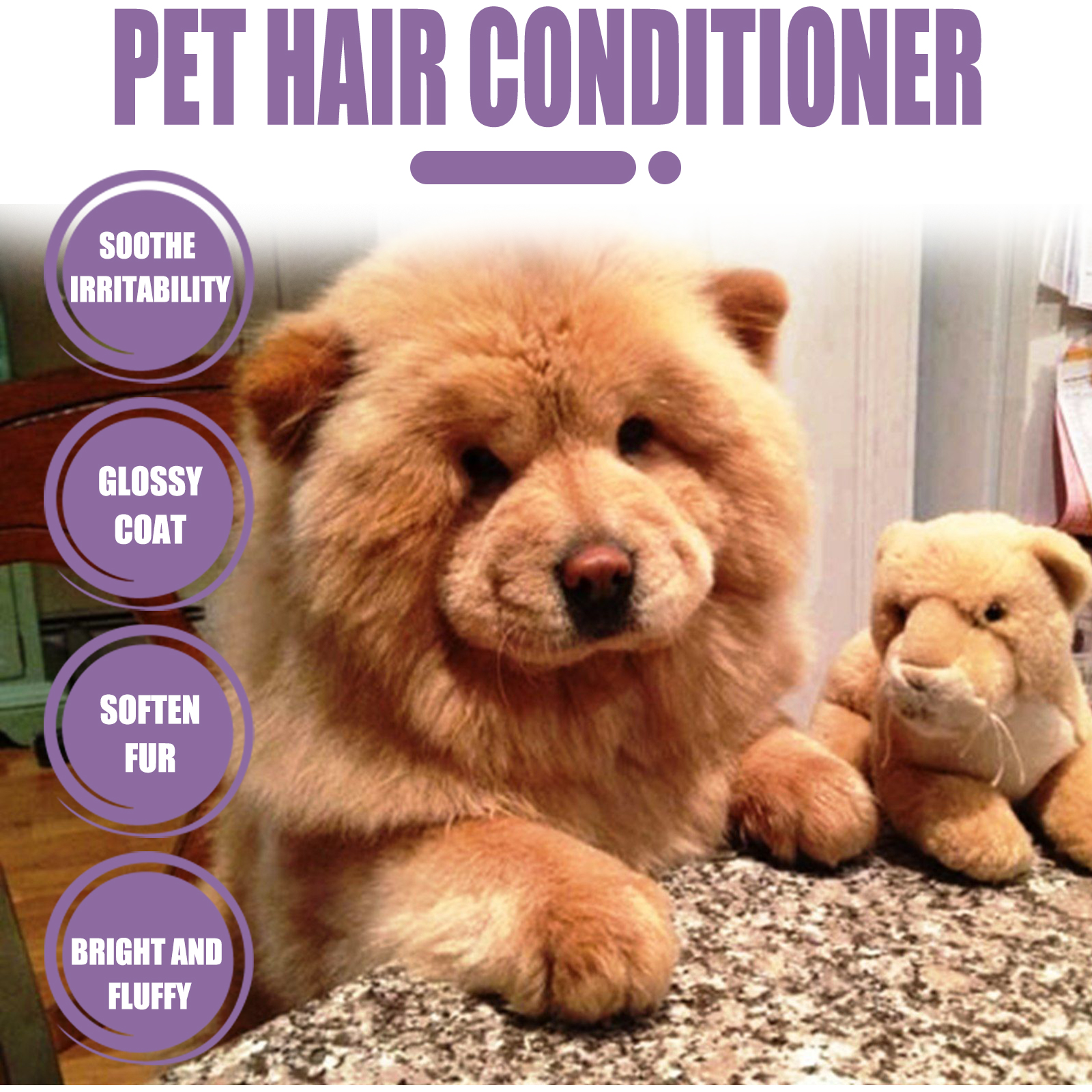 Pet Hair Conditioner For Dogs Cats, Moisturizing Detangling Pet Coat Conditioner, Anti Static, Softens & Brightens Fur, Long Lasting Fragrance, 50ml — image 7