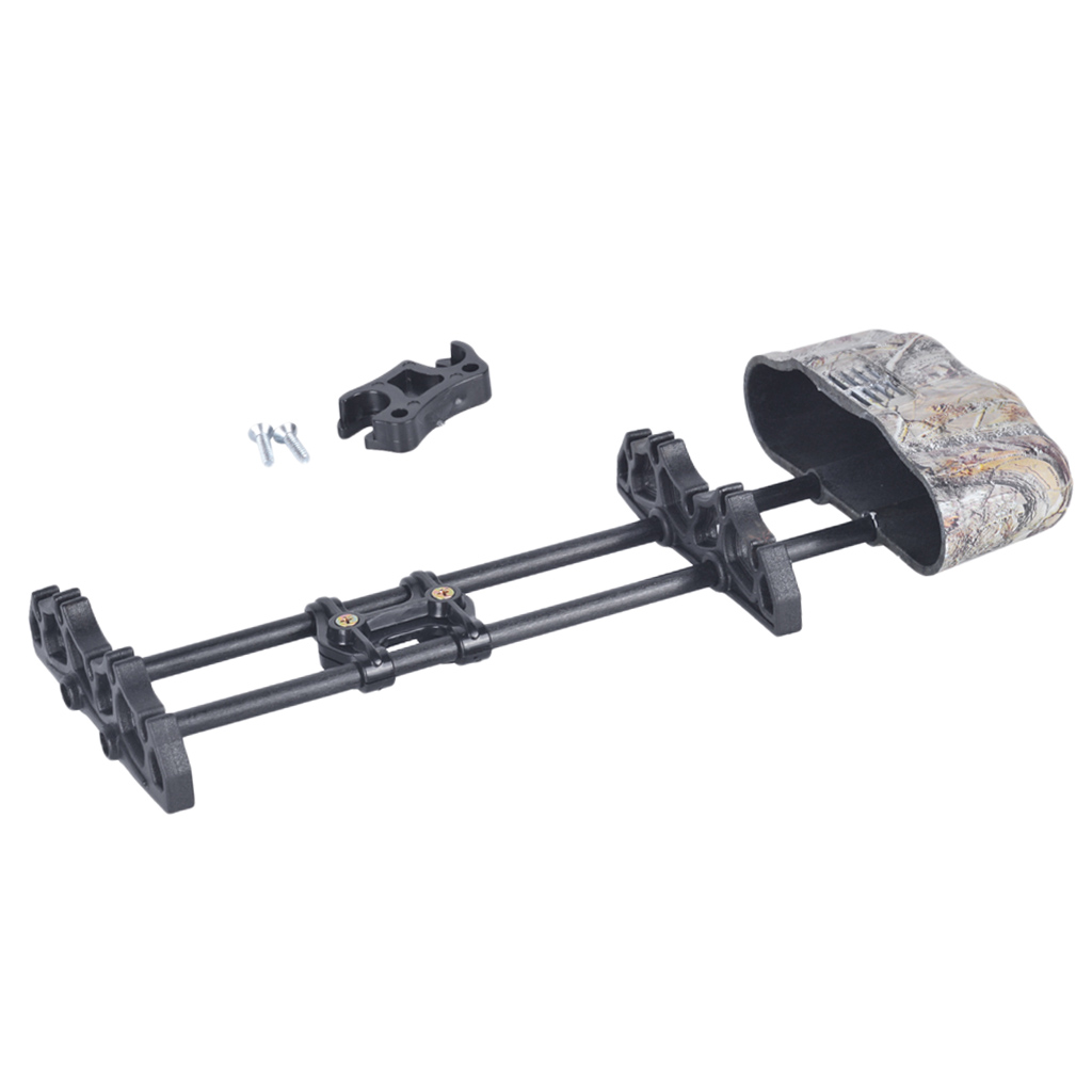 Carcaj para Flechas de Arquería, para 5 Flechas, Compatible con Arcos Compuestos y Recurvos de Caza, Camuflaje Negro — imagen 2