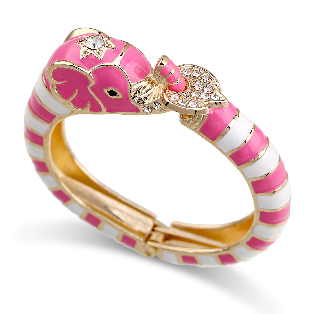 Joyas de moda europeo y americano elefante en esmalte gota de aceite aleación abierta para muñeca — imagen 15