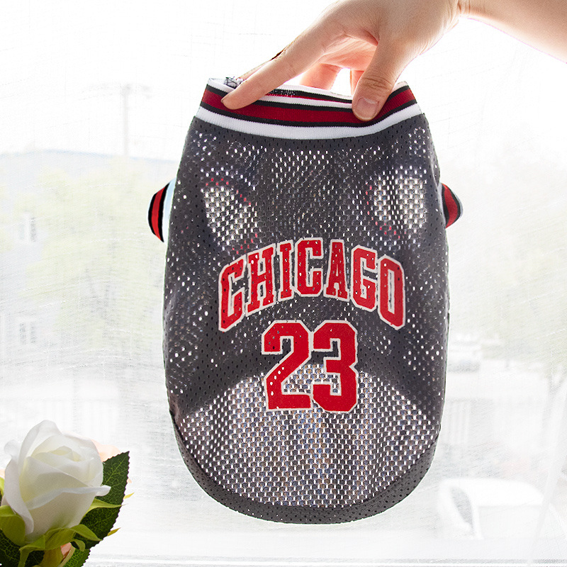 Ropa de Mascotas para Baloncesto Vestido Grande Malla Verano Ropa para Perros — imagen 14