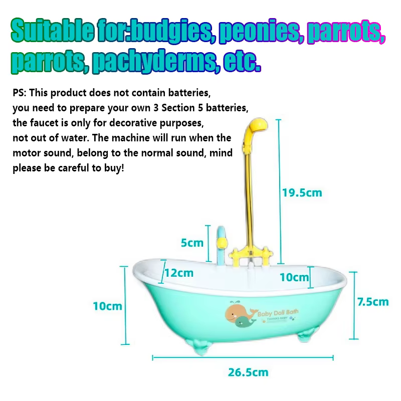 Ducha Automática para Pájaros Azul Accesorios de Caja de Pollos Plástico Accesorio de Aviario — imagen 3